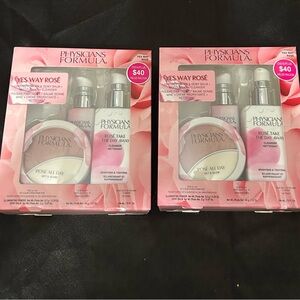 Physicians Formula Yes Way Rose Setting Powder, Dewy Balm, Moisture & Cleanser